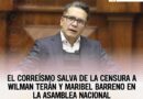 Con 47 abstenciones, el correísmo salva de la censura a Wilman Terán y Maribel Barreno en la Asamblea Nacional